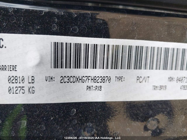 Dodge 2015 2015 2C3CDXHG7FH823870 Image 9