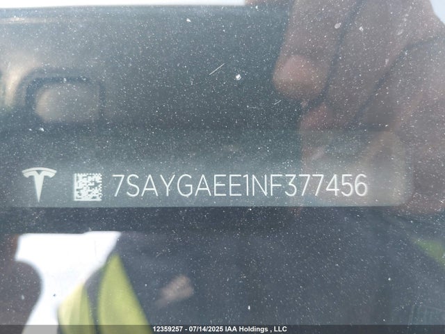 7SAYGAEE1NF377456 Tesla 2022