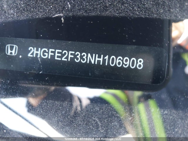 2HGFE2F33NH106908 Honda 2022