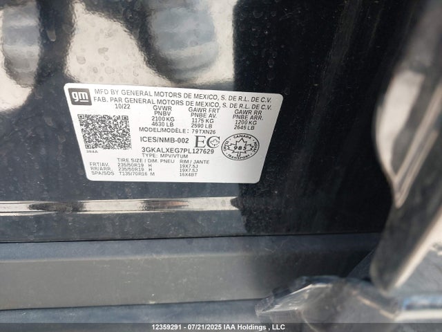 3GKALXEG7PL127629 GMC lsd