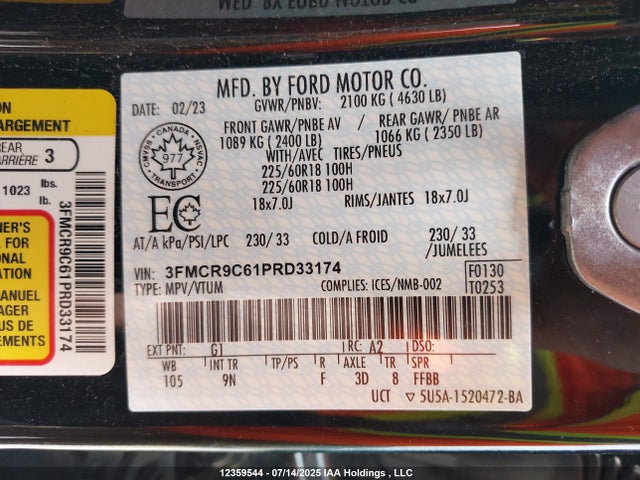Ford dragon 2023 3FMCR9C61PRD33174 Image 9
