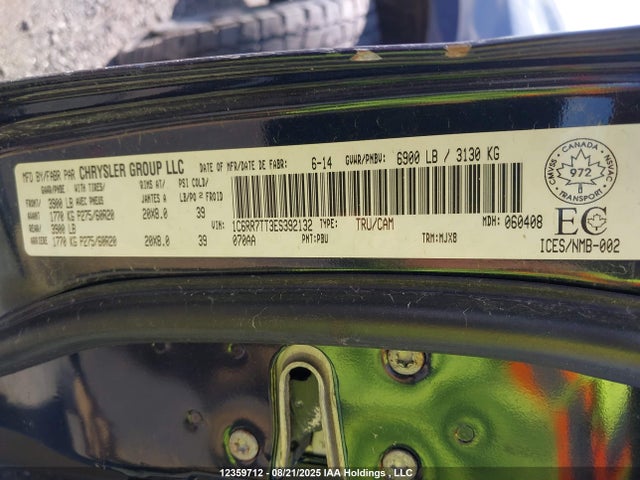 RAM 1500 2014 1C6RR7TT3ES392132 Image 9