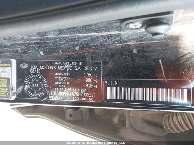 KIA mpi nu 2017 3KPFK4A79HE035291 Image 9