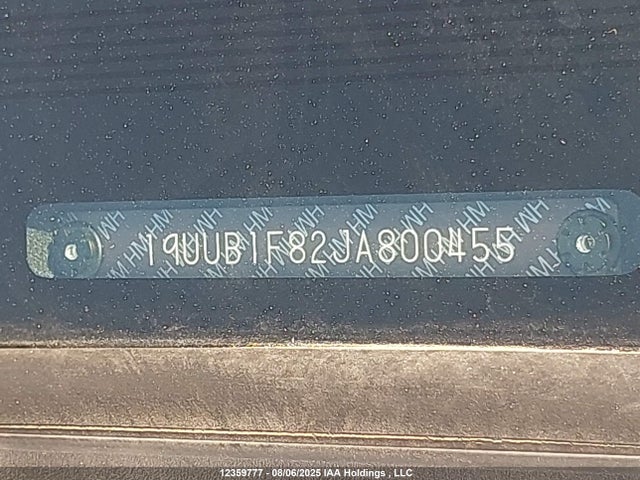 19UUB1F82JA800455 Acura k24w7