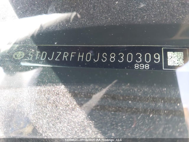 5TDJZRFH0JS830309 Toyota 2gr-fks