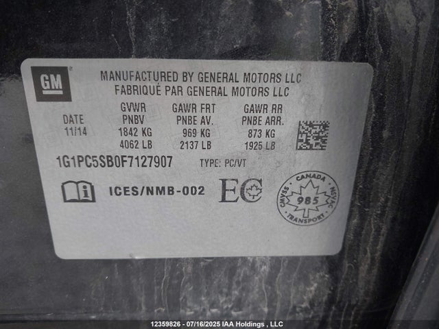 1G1PC5SB0F7127907 Chevrolet LUV