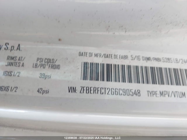 RAM 2016 2016 ZFBERFCT2G6C90548 Image 16