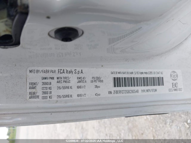 RAM 2016 2016 ZFBERFCT2G6C90548 Image 9