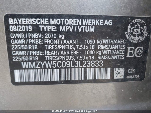 Mini 2020 2020 WMZYW5C09L3L23833 Image 9