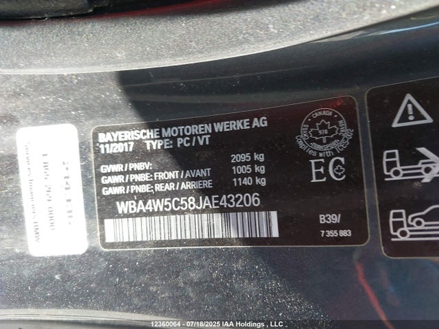 BMW 430I 2018 WBA4W5C58JAE43206 Image 18