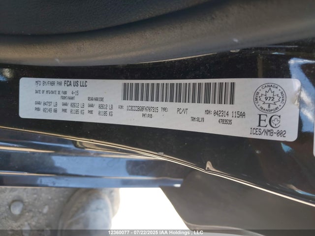 1C3CCCBG8FN707315 Chrysler 200