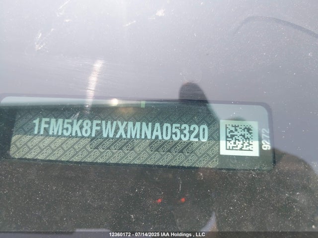 1FM5K8FWXMNA05320 Ford Explorer