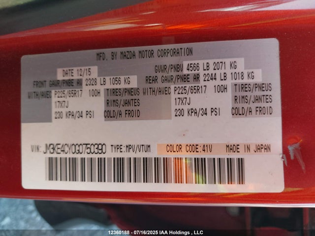 JM3KE4CY0G0750390 Mazda py