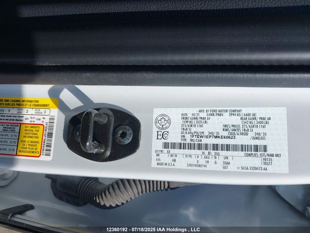 Ford 4v 2021 1FTEW1EP7MKE60623 Image 19