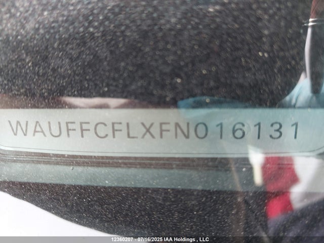 WAUFFCFLXFN016131 Audi flex fuel capable engine