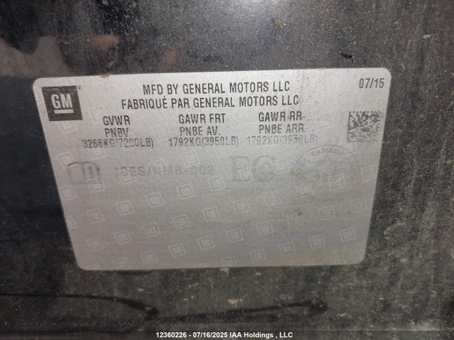 1GTV2UEC1FZ391416 GMC l83 - vvt, active fuel management, aluminum