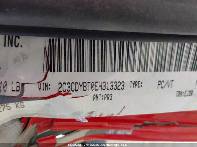 2C3CDYBT0EH313323 Dodge 2014