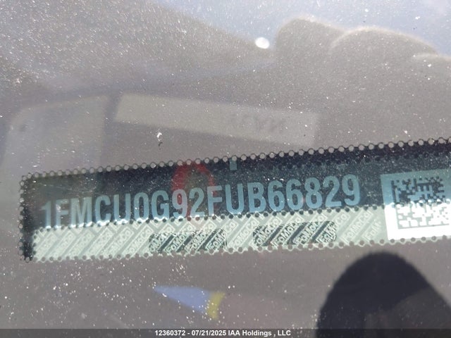 1FMCU0G92FUB66829 Ford 2015