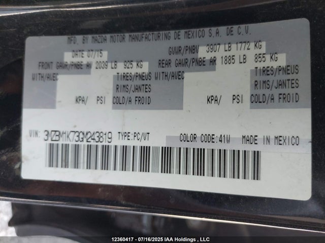 3MZBM1K73GM243819 Mazda pe