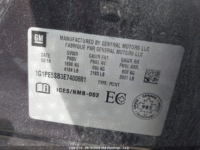 1G1PE5SB3E7400881 Chevrolet LUV