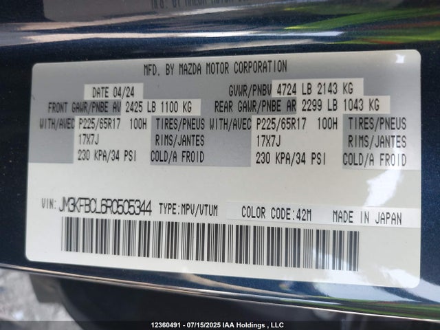 JM3KFBCL6R0505344 Mazda py