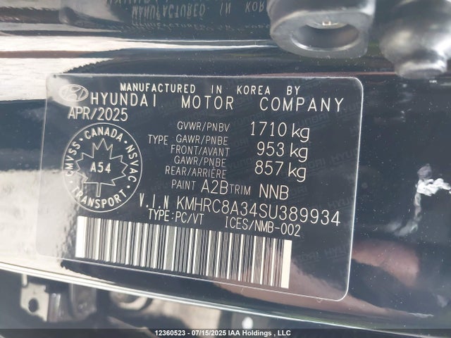 Hyundai mpi gamma ii 2025 KMHRC8A34SU389934 Image 9