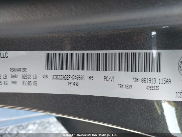 1C3CCCAG2FN740506 Chrysler 2015