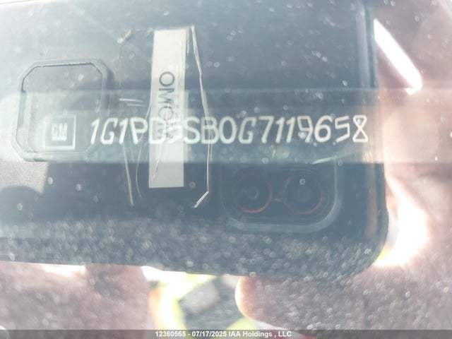 1G1PD5SB0G7119658 Chevrolet luv - vvt, alum, e85 max