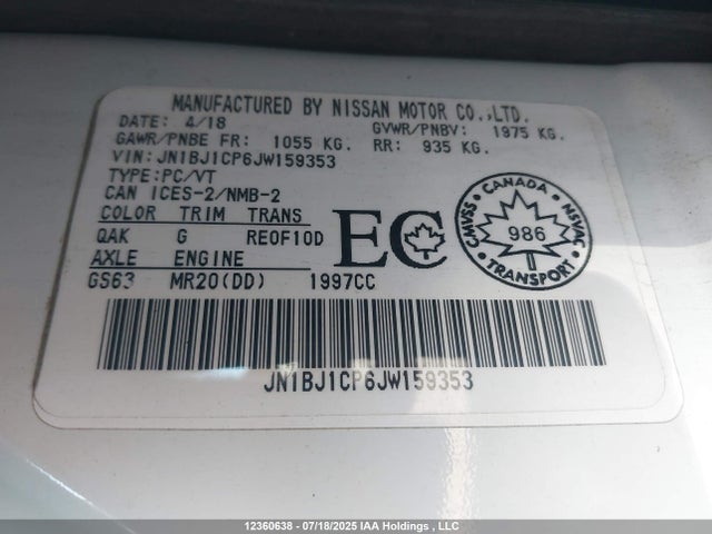 JN1BJ1CP6JW159353 Nissan 2018