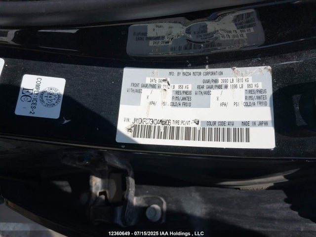 JM1DKFC73K0442006 Mazda pe