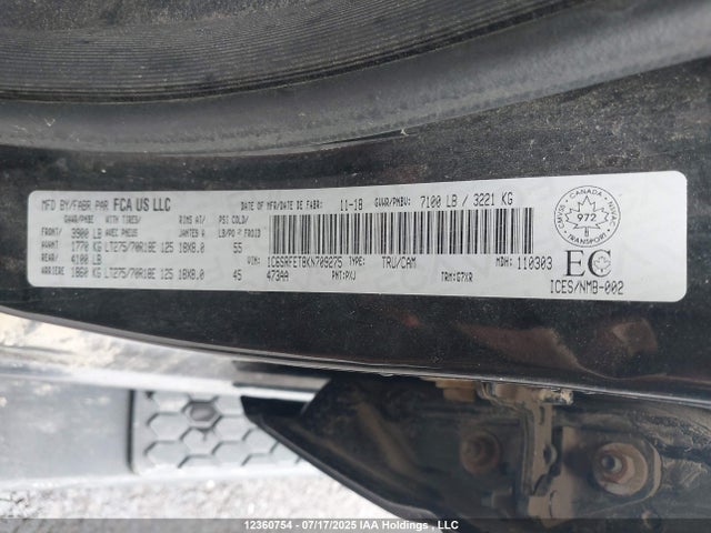 RAM 2019 2019 1C6SRFET8KN709275 Image 9