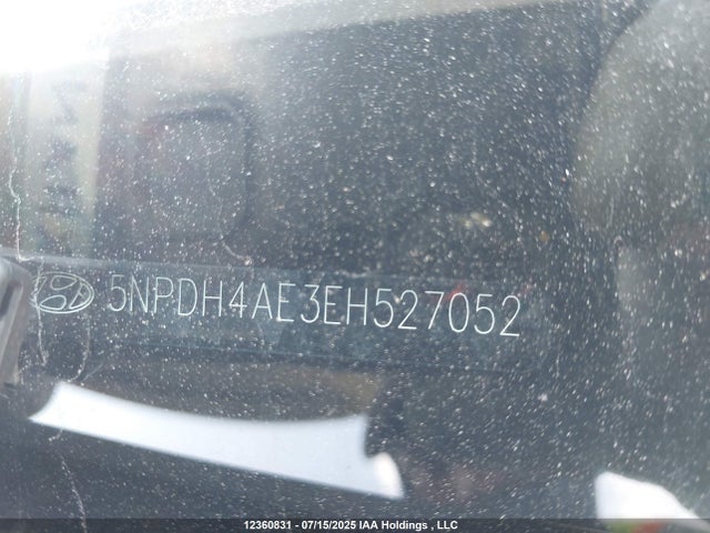 5NPDH4AE3EH527052 Hyundai dohc mpi nu