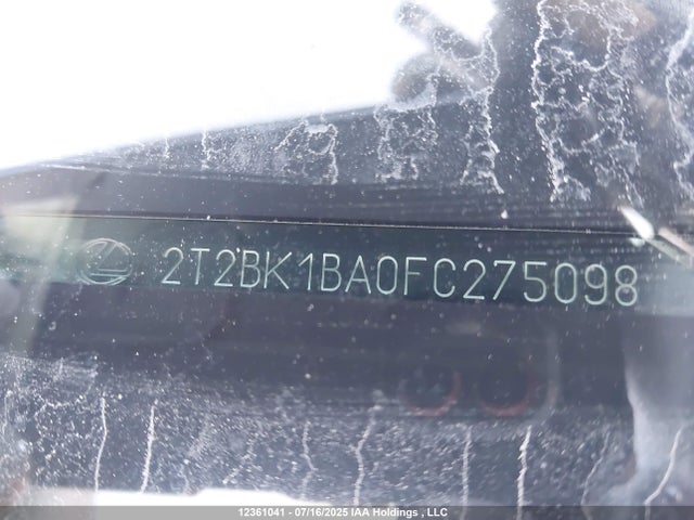 2T2BK1BA0FC275098 Lexus 2gr-fe