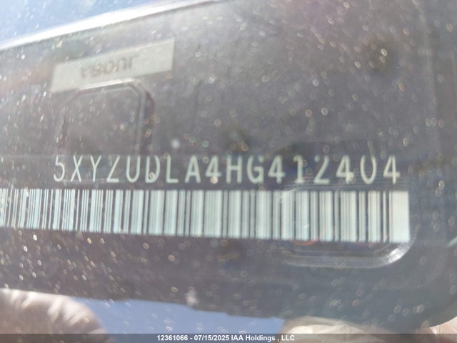 5XYZUDLA4HG412404 Hyundai t-gdi theta ii