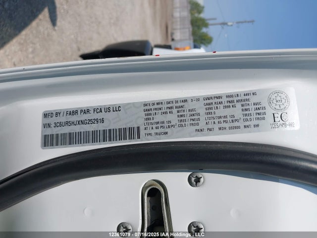 RAM 2500 2022 3C6UR5HJXNG252916 Image 19