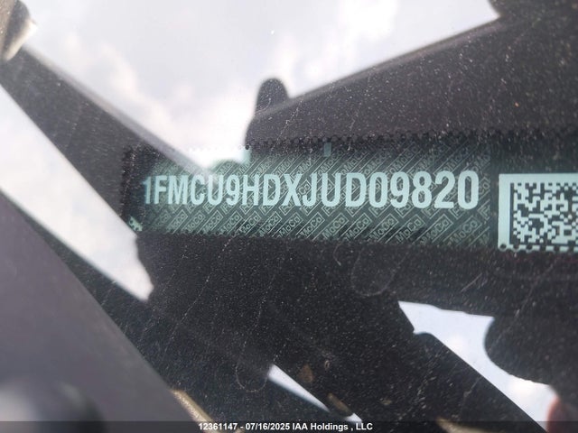 1FMCU9HDXJUD09820 Ford 1.5l gtdi sigma w/premium fuel