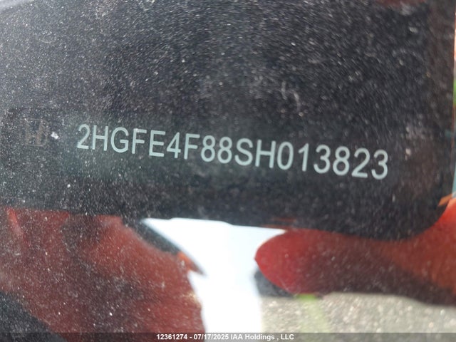 Honda lfc3 2025 2HGFE4F88SH013823 Image 9