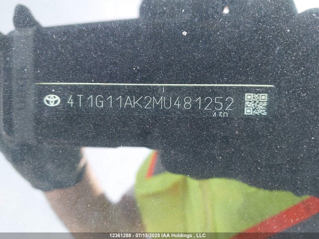 4T1G11AK2MU481252 Toyota a25a-fks