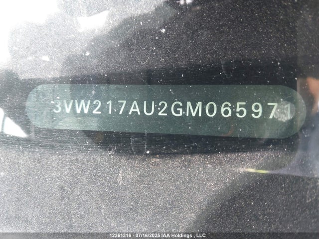 3VW217AU2GM065971 Volkswagen 1.8 tsi