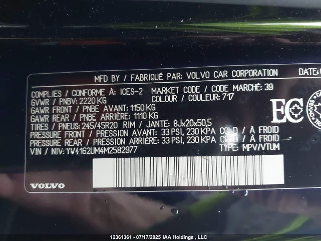 YV4162UM4M2582977 Volvo b4204t (mp)