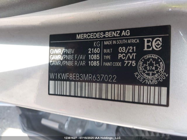W1KWF8EB3MR637022 Mercedes-Benz m264