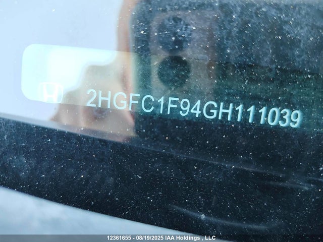2HGFC1F94GH111039 Honda l15b7