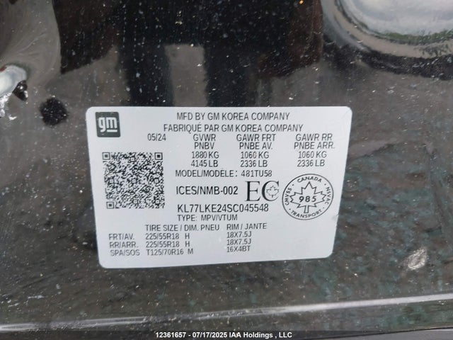 KL77LKE24SC045548 Chevrolet lih