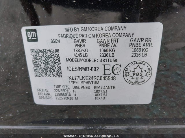 KL77LKE24SC045548 Chevrolet lih