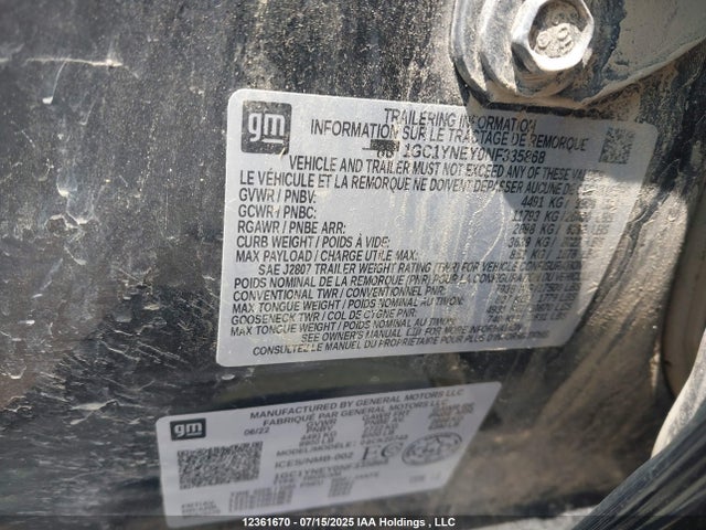 1GC1YNEY0NF335868 Chevrolet l5p