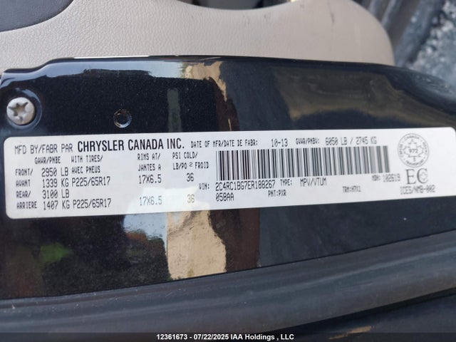 2C4RC1BG7ER188267 Chrysler 2014
