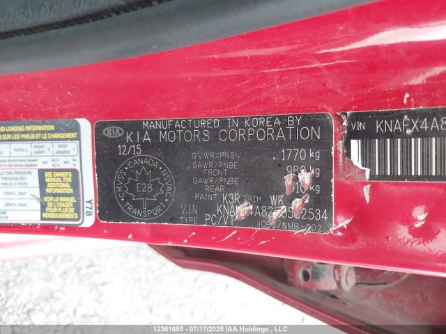 KIA gdi nu 2016 KNAFX4A82G5582534 Image 9