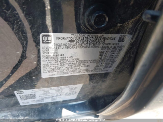 1GT49PEY1RF192442 GMC l5p