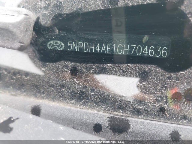 Hyundai dohc mpi nu 2016 5NPDH4AE1GH704636 Image 18