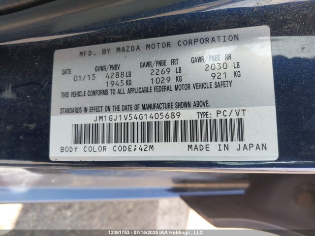 JM1GJ1V54G1405689 Mazda py